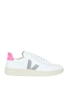 Veja 20mm V-12 Leather Sneakers In White