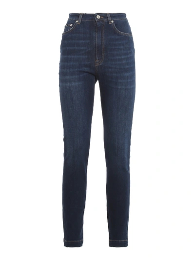 Dolce & Gabbana Skinny Fit Jeans In Medium Wash