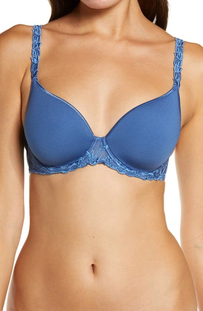 Simone Perele Andora 3d Convertible Plunge T-shirt Bra In Denim Blue