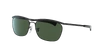 Ray Ban Olympian Ii Deluxe Polarized Green Classsic G-15 Browline Unisex Sunglasses Rb3619 002/58 60 In Green