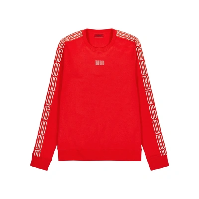 Hugo Doby203 Taped Sweatshirt In Red