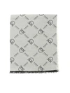 PINKO PINKO BREVIS 1 SCARF IN WHITE AND BLACK