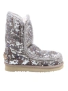 MOU ESKIMO 24 SEQUIN EMBELLISHED BOOTIES IN GREY