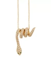 Eyem By Ileana Makri Women's Snake 18k Yellow Gold, Diamond & Tsavorite Pendant Necklace