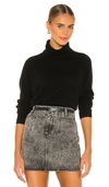 White + Warren Essential Cashmere Turtleneck Sweater In Black In Black