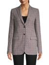 GIAMBATTISTA VALLI PLAID WOOL & COTTON-BLEND BLAZER,0400013040566