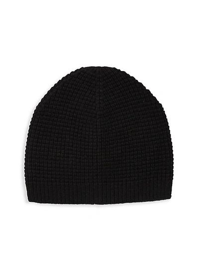 Saks Fifth Avenue Waffle Cashmere Beanie In Navy