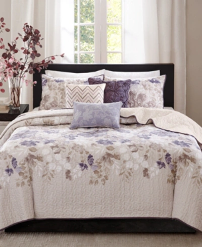 Madison Park Luna 6-pc. Quilt Set, King/california King In Taupe