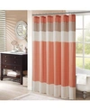 Madison Park Amherst Shower Curtain, 72" X 72" In Coral