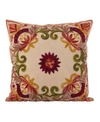 Saro Lifestyle Embroidered Decorative Pillow, 18" X 18" In Multi