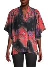 KOBI HALPERIN EVIN FLORAL SILK BLOUSE,0400013092680