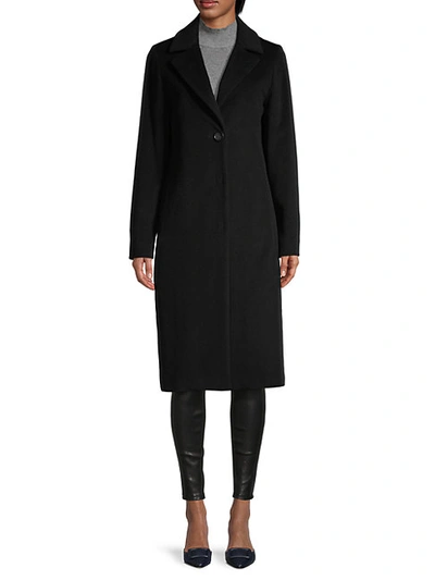 Cinzia Rocca Icons Wool-blend Coat In Black