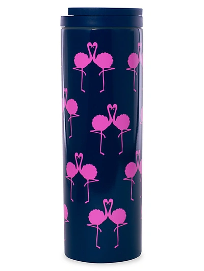 Lilly Pulitzer Graphic Stainless Steel Travel Mug In Blue