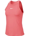 Nike Court Dri-fit Women's Tennis Tank In Sunblush,white