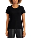 Calvin Klein Textured Top In Black