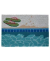 Liora Manne Frontporch Poolside Aqua 2'6" X 4' Outdoor Area Rug In Aqua