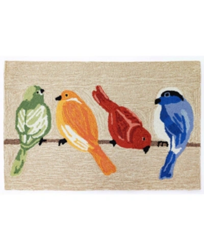 Liora Manne Frontporch Birds Neutral Doormat