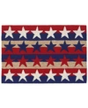 Liora Manne Frontporch Stars And Stripes Red 2' X 3' Outdoor Area Rug In Red