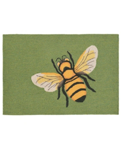 Liora Manne Frontporch Bee Green 2' X 3' Outdoor Area Rug