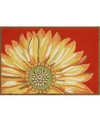 Liora Manne Frontporch Sunflower Red 2' X 3' Outdoor Area Rug In Red