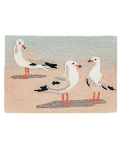 Liora Manne Frontporch Gulls Sand 2'6" X 4' Outdoor Area Rug