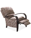 Furniture Arya Bent Arm Recliner In Cream