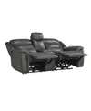 Furniture Pecos Recliner Loveseat In Gray