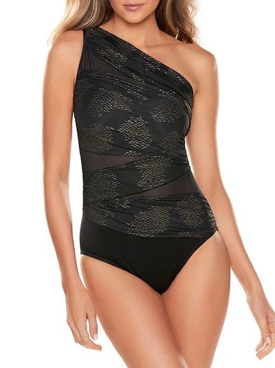 Miraclesuit ® Sari Not Sari Jena One-shoulder One-piece Swimsuit In Black