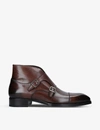 TOM FORD ELKAN MONK-STRAP LEATHER SHOES,R03658797