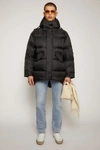 ACNE STUDIOS Hooded down coat Black