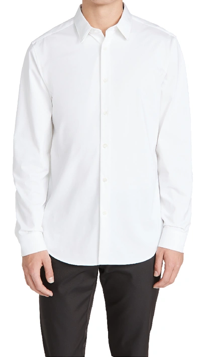 Theory Sylvain Tailored-fit Sport Shirt In White