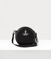 VIVIENNE WESTWOOD JOHANNA ROUND CROSSBODY BAG BLACK