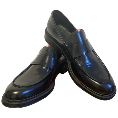Pre-owned Bally Black Leather Flats
