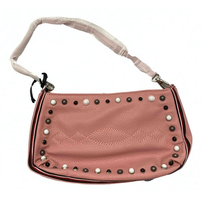 Pre-owned Pinko Clutch Bag In Pink