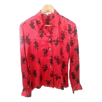 Pre-owned Iceberg Red Viscose Top