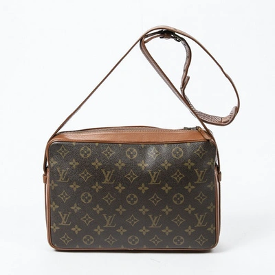 Pre-owned Louis Vuitton Square Bag Brown Cotton Handbag