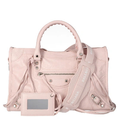 Pre-owned Balenciaga Pink Leather Small Classic City Tote Bag