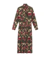 WEEKEND MAX MARA FLORAL MIDI SHIRT DRESS,15877200