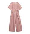 WEEKEND MAX MARA TWILL BELTED JUMPSUIT,15878208
