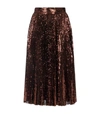 DOLCE & GABBANA SEQUIN MIDI SKIRT,15878354