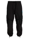 Off-white Nylon Cargo Pants In Black White