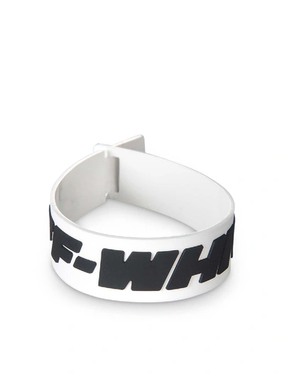 Off-white Industrial Thin Bracelet In White And Black
