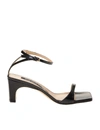 SERGIO ROSSI SANDAL SR1 IN BLACK LEATHER,11516737