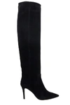 FABIO RUSCONI HIGH HEELS BOOTS IN BLACK SUEDE,11516680