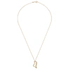 Aliita Dino Esmeralda 9kt Gold Necklace In Gold
