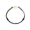 ALIITA TIBURÓN BRILLANTE TWO-TONE CORD BRACELET,3905851