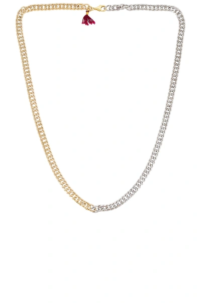 Shashi Maui Two Toned Necklace In Gold & Silver