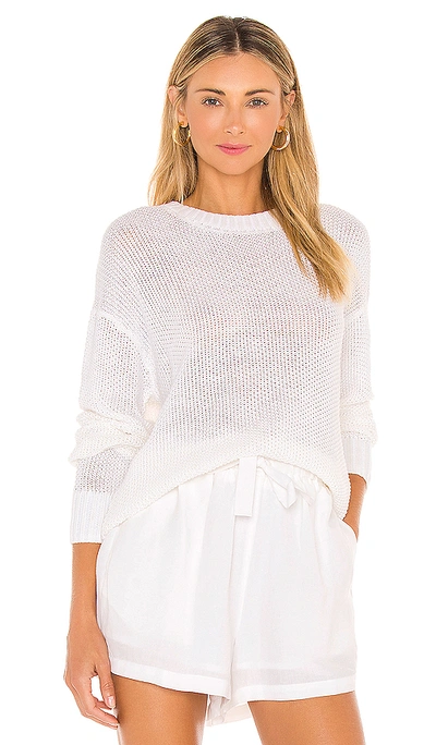 Seafolly Sand Dunes Crew Knit Jumper In White