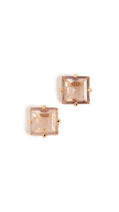 Lele Sadoughi Ashford Crystal Studs In Rose