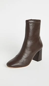 LOEFFLER RANDALL ELISE SLIM ANKLE BOOTIES CHOCOLATE,LOEFF41685